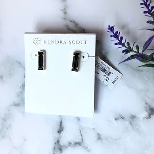 Kendra Scott Lady Bar Gold and Black Earrings